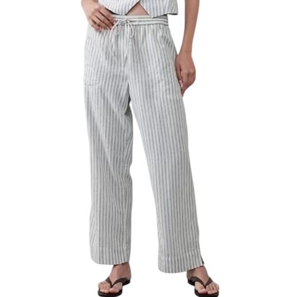 Banana Republic Pants - Banana Republic Linen Blend Straight Ankle Pants neutral casual comfy coastal